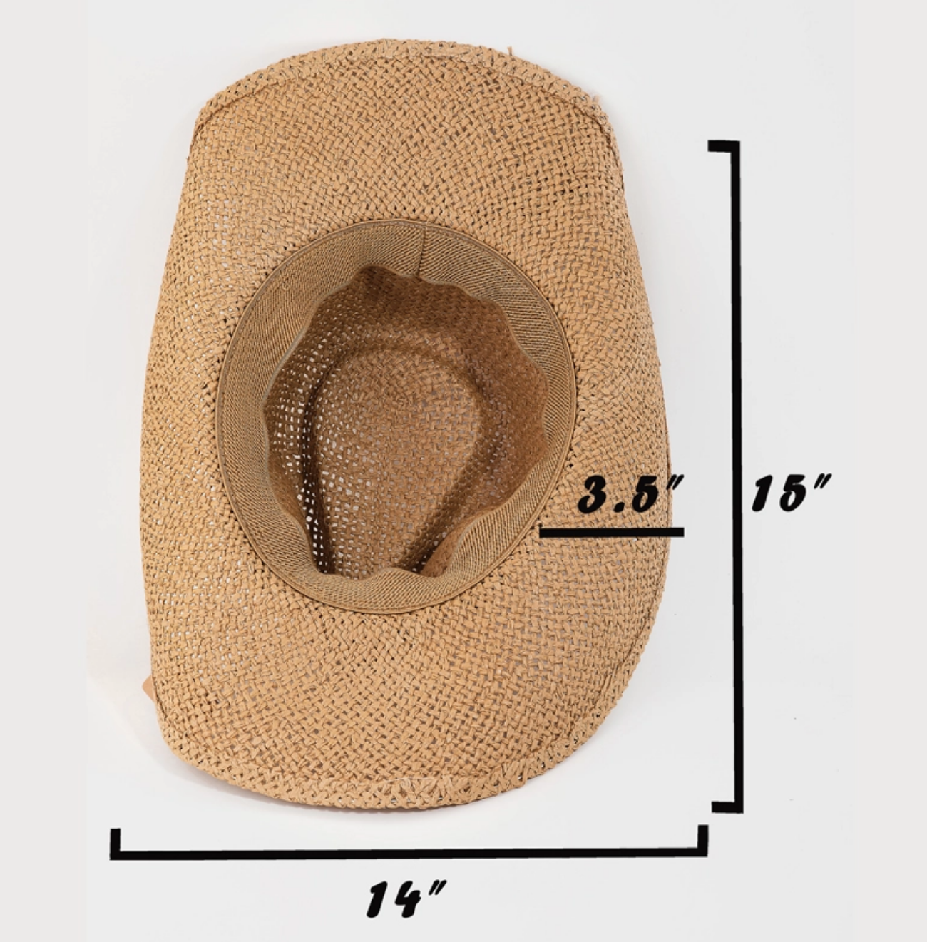 Shell Rope Strap Cowboy Hat