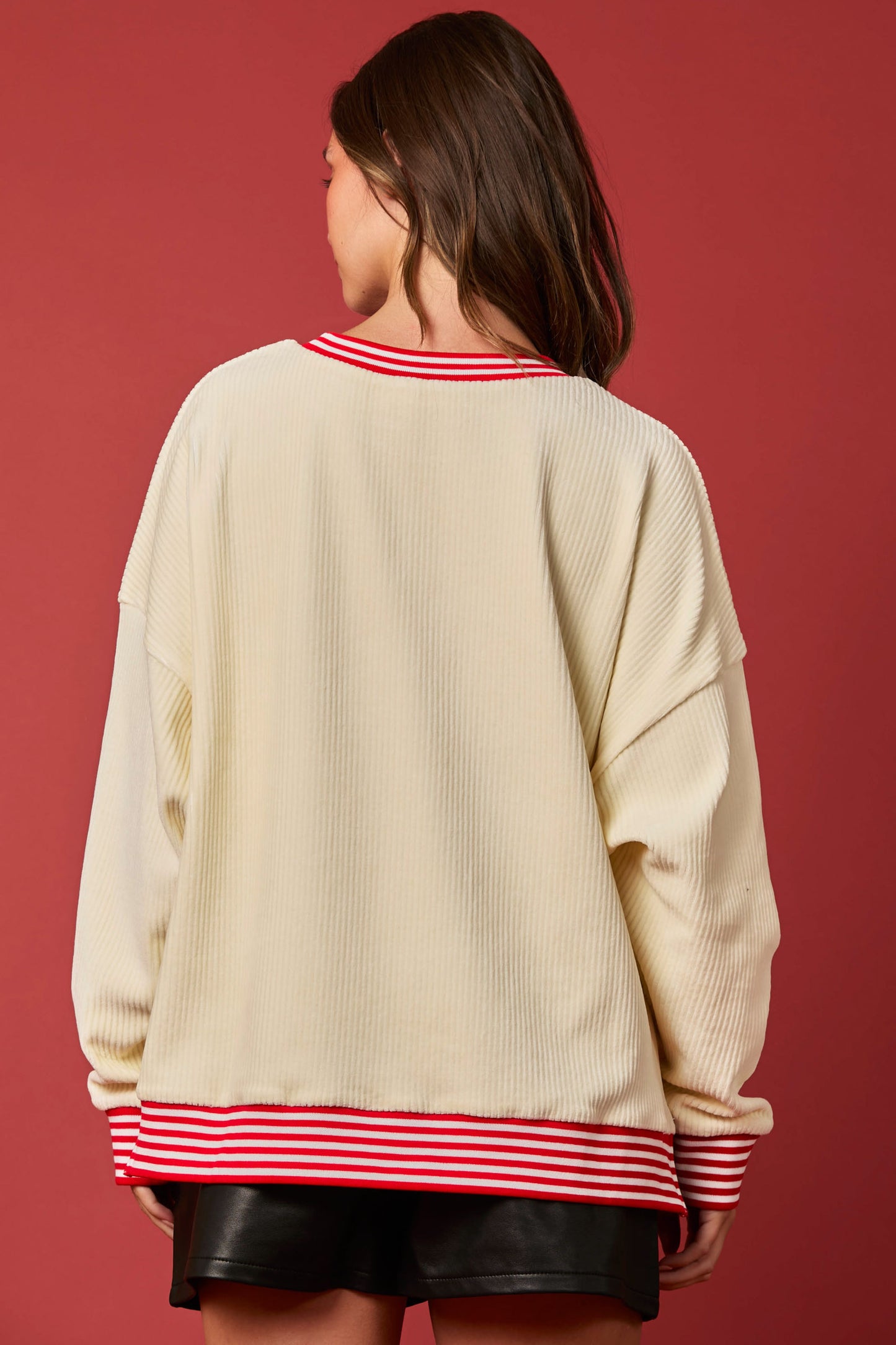 Santa Corduroy Sweater