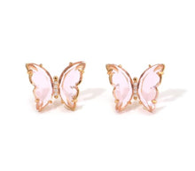 Load image into Gallery viewer, Crystal Butterfly Studs

